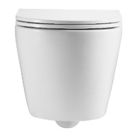 DFL0460111W Flow Унітаз підвісний 495*365*365mm з кришкою soft-close, Vortex Flush, білий глянець (1 сорт) DEVIT фото 2