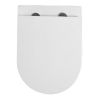 DFL0460111W Flow Унітаз підвісний 495*365*365mm з кришкою soft-close, Vortex Flush, білий глянець (1 сорт) DEVIT фото 3