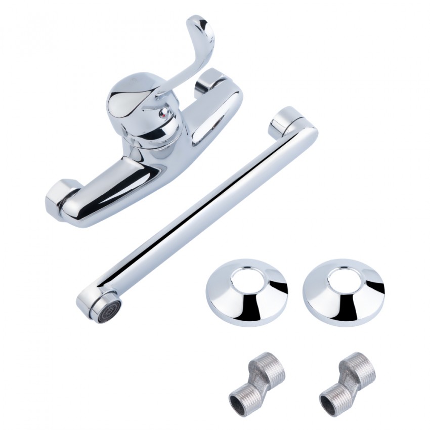 Змішувач для кухні Watt 009, Chrome (k35) настінний LDWAT009CRM34862 Lidz LIDZ фото 4