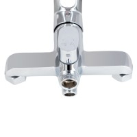 Змішувач для ванни Latwa 005, Chrome (k35) з довгим поворотним виливом та душовим гарнітуром LDLAT005CRM45415 Lidz LIDZ фото 3