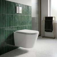 DCA0530111W Calma Унітаз підвісний 515x355x365mm з кришкою soft-close, Vortex Flush, білий глянець (1 сорт) DEVIT