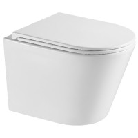 DCA0530111W Calma Унітаз підвісний 515x355x365mm з кришкою soft-close, Vortex Flush, білий глянець (1 сорт) DEVIT фото 1