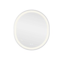 Дзеркало настінне Gemini (GE1W) 800х700 мм, овальне, з LED-підсвіткою Touch, антизапотіванням, димером, рег. темп. кольору (3000-6500K), Reverse Qtap QTAP фото 3