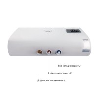 Водонагрівач електричний плоский 100 л горизонтальний, мокрий ТЕН 2 кВт (0,8+1,2) DT100H20GPD Thermo Alliance Thermo Alliance фото 3