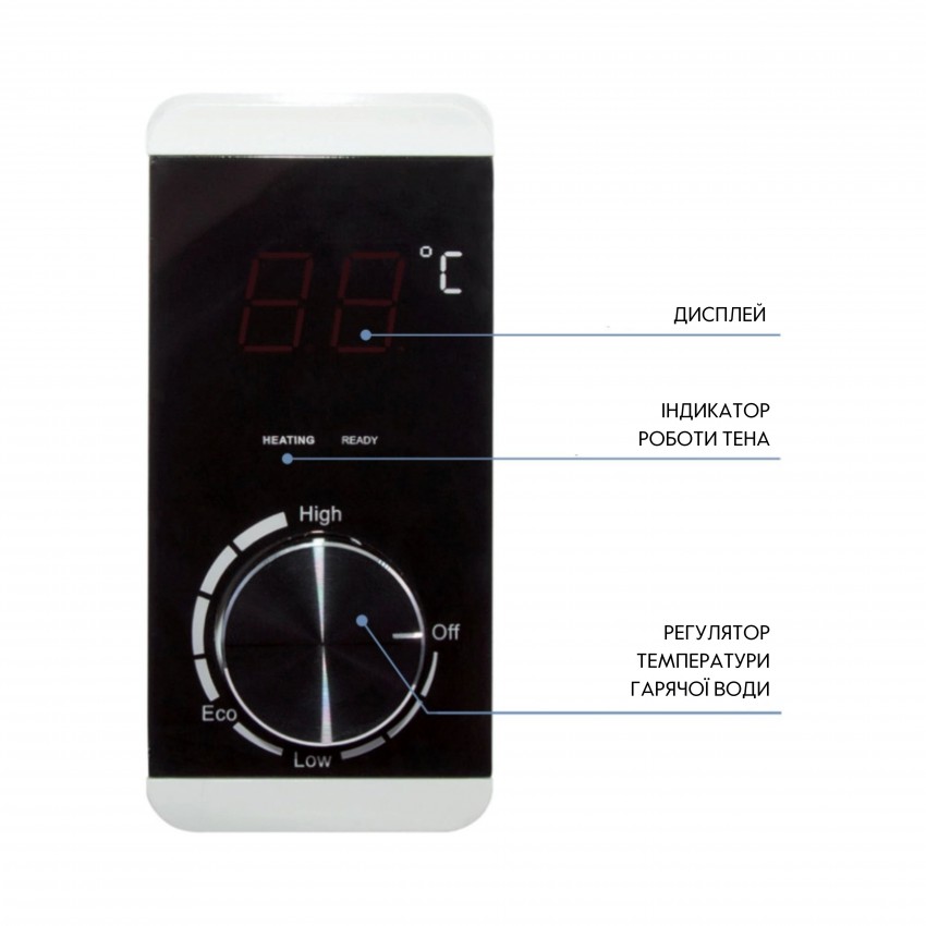 Водонагрівач електричний 50 л вертикальний, сухий ТЕН 2,0 кВт D50V20J2DK Thermo Alliance Thermo Alliance фото 3