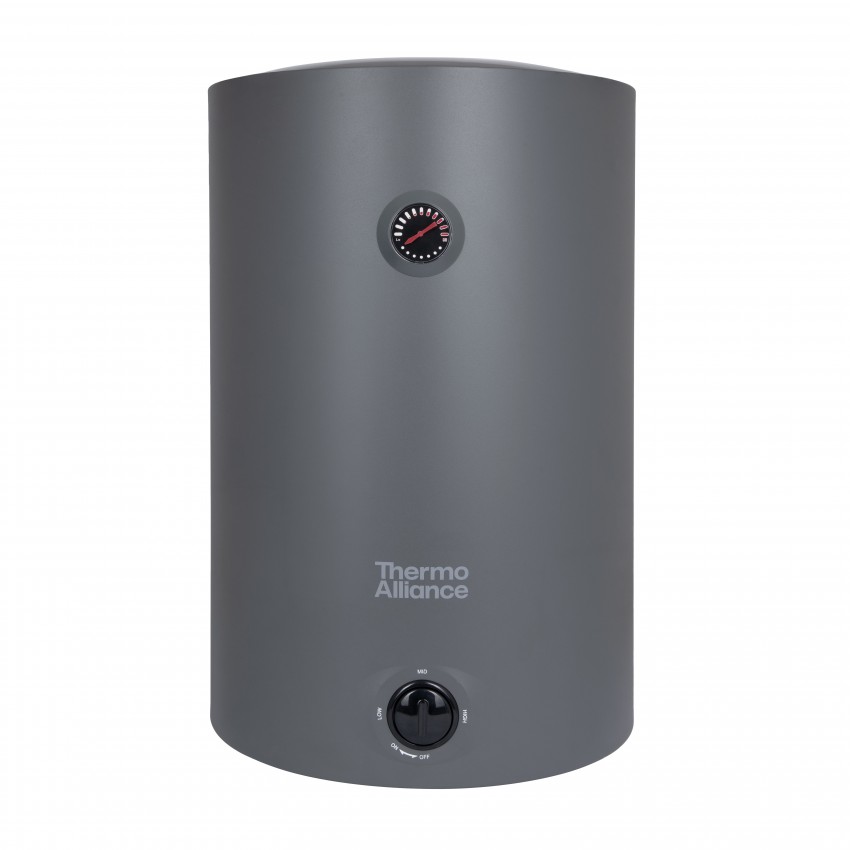 Водонагрівач електричний 80 л Grey універсальний, мокрий ТЕН 1,5 кВт D80VH15Q3G Thermo Alliance Thermo Alliance