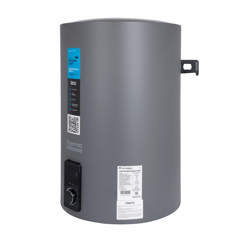 Водонагрівач електричний 80 л Grey,  вертикальний, сухий ТЕН 2,0 кВт D80V20J3(D)KG Thermo Alliance Thermo Alliance фото 3