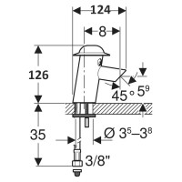 116.209.21.1 Змішувач для умивальника Geberit Bambini живлення від мережі (1 сорт) GEBERIT фото 2