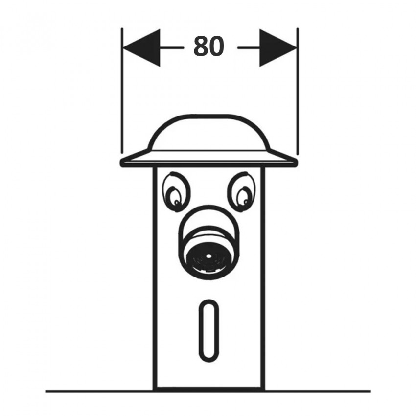 116.209.21.1 Змішувач для умивальника Geberit Bambini живлення від мережі (1 сорт) GEBERIT фото 1