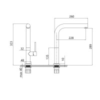 Змішувач для кухні Zdenek, Brushed Nickel PVD (k35) QTZDN9032103FC Qtap QTAP фото 1
