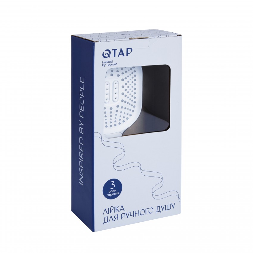 Лійка для ручного душу Rucni, 140×110 мм, Chrome округла QTRUC125CRM45960 Qtap QTAP фото 3