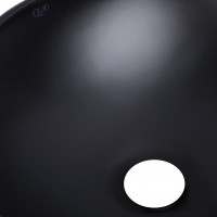 Раковина накладна Dove 415x340x140 мм, Matt Black, овальна, без донного клапана QT06116062AMB Qtap QTAP фото 4