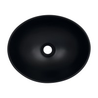 Раковина накладна Dove 415x340x140 мм, Matt Black, овальна, без донного клапана QT06116062AMB Qtap QTAP фото 3