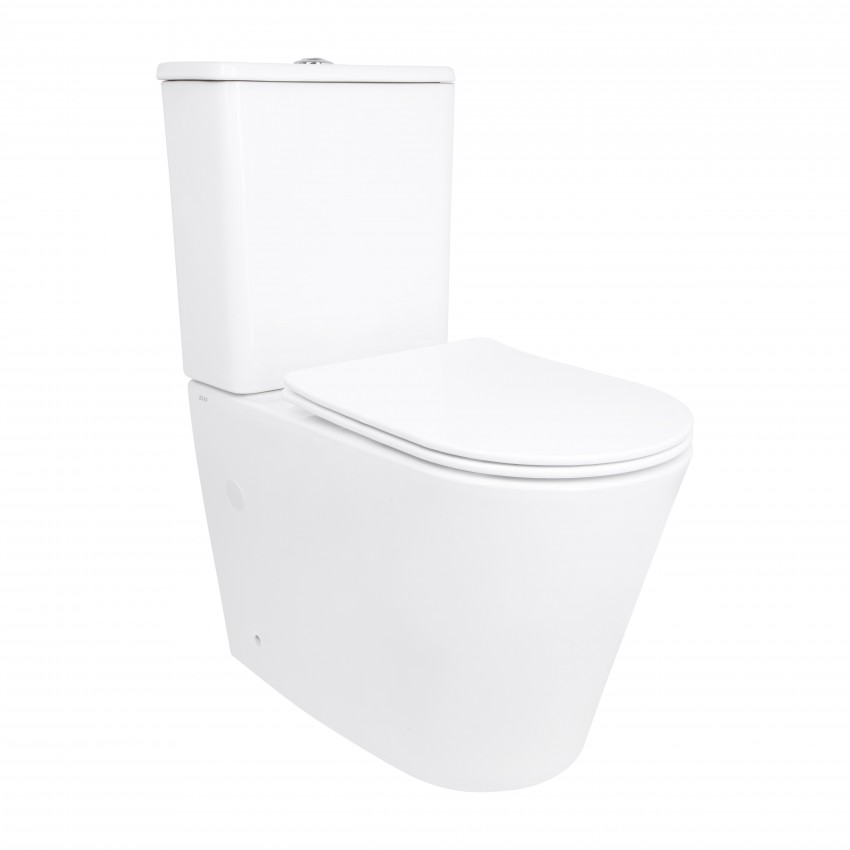 Унітаз підлоговий Arvin Ultra Quiet 630×350×795 мм, White, з сидінням Slim Duroplast / Soft-close / Quick Release QTARV27W49259 Qtap QTAP