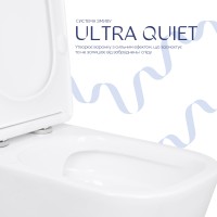 Унітаз підлоговий Stork Ultra Quiet 630×350×805 мм, White, з сидінням Slim Duroplast / Soft-close / Quick Release QTSTO27W49260 Qtap QTAP фото 4
