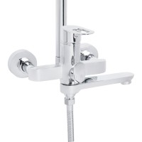 Душова система універсальна Latwa 1031,Chrome (k35) на три споживача (з виливом)  LDLAT1031CRM48993 Lidz LIDZ фото 3