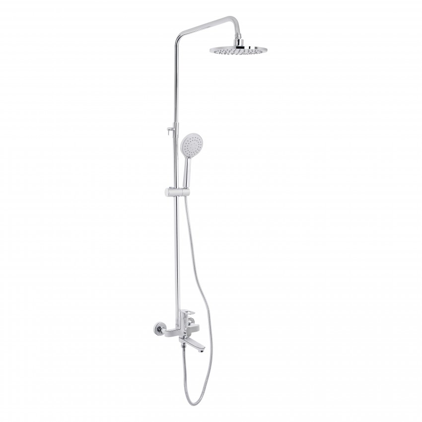 Душова система універсальна Latwa 1031,Chrome (k35) на три споживача (з виливом)  LDLAT1031CRM48993 Lidz LIDZ