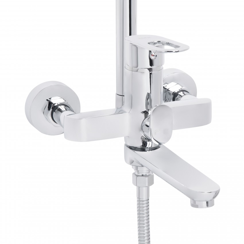 Душова система універсальна Latwa 1031,Chrome (k35) на три споживача (з виливом)  LDLAT1031CRM48993 Lidz LIDZ фото 2