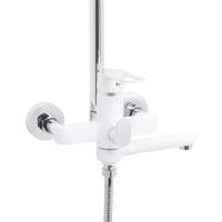 Душова система універсальна Latwa 1031,White (k35) на три споживача (з виливом)  LDLAT1031WHI48994 Lidz LIDZ фото 3