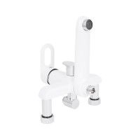 Душова система універсальна Latwa 1031,White (k35) на три споживача (з виливом)  LDLAT1031WHI48994 Lidz LIDZ фото 4