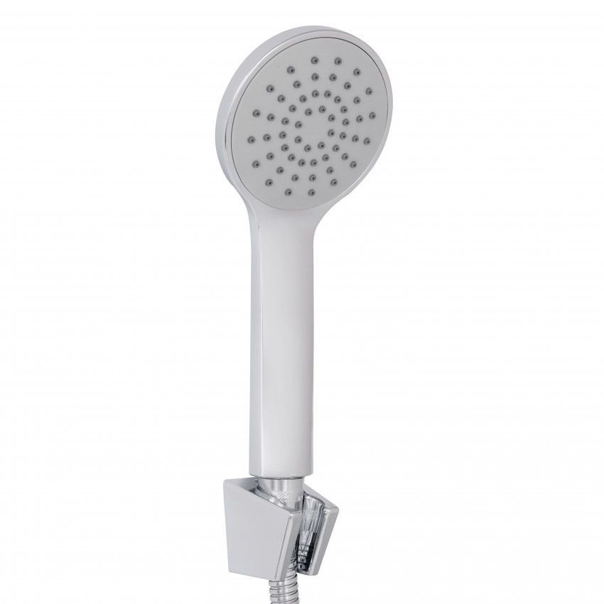 Змішувач для ванни Latwa 0061,Chrome (k35) з поворотним виливом та душовим гарнітуром LDLAT0061CRM48992 Lidz LIDZ фото 4