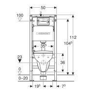 118.315.21.3 Комплект Geberit Duofix PRO 20, інсталяція для підв.унітазу Delta 12см із кріпленням до стіни, підвісний унітаз Idol із сидінням Duroplast, змивна клавіша Delta01: Глянцевий хром (1 сорт) Geberit промо фото 3
