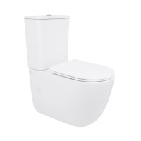 Унітаз підлоговий Leo Ultra Quiet 620×355×790 мм, White, з сидінням Slim Duroplast / Soft-close / Quick Release QTLEO27W49261 Qtap QTAP