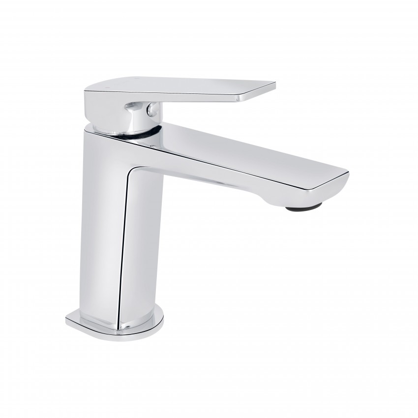 Змішувач для раковини низький Crow, Chrome (k35)  QTCRO270CRM48644 Qtap QTAP