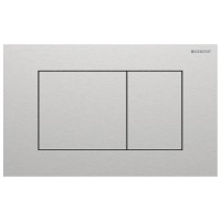 115.629.FW.1 Sigma40 square Клавіша змиву, подвійний змив, нержавіюча сталь, колір сталевий матовий (1 сорт) GEBERIT