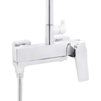 Душова система універсальна Nando,Chrome (k35) на три споживача (з виливом)  QTNAN111CRM48653 Qtap QTAP фото 3