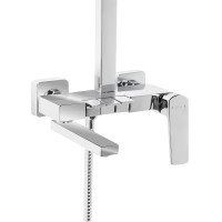Душова система універсальна Crow,Chrome (k35) на три споживача (з виливом)  QTCRO111CRM48648 Qtap QTAP фото 2