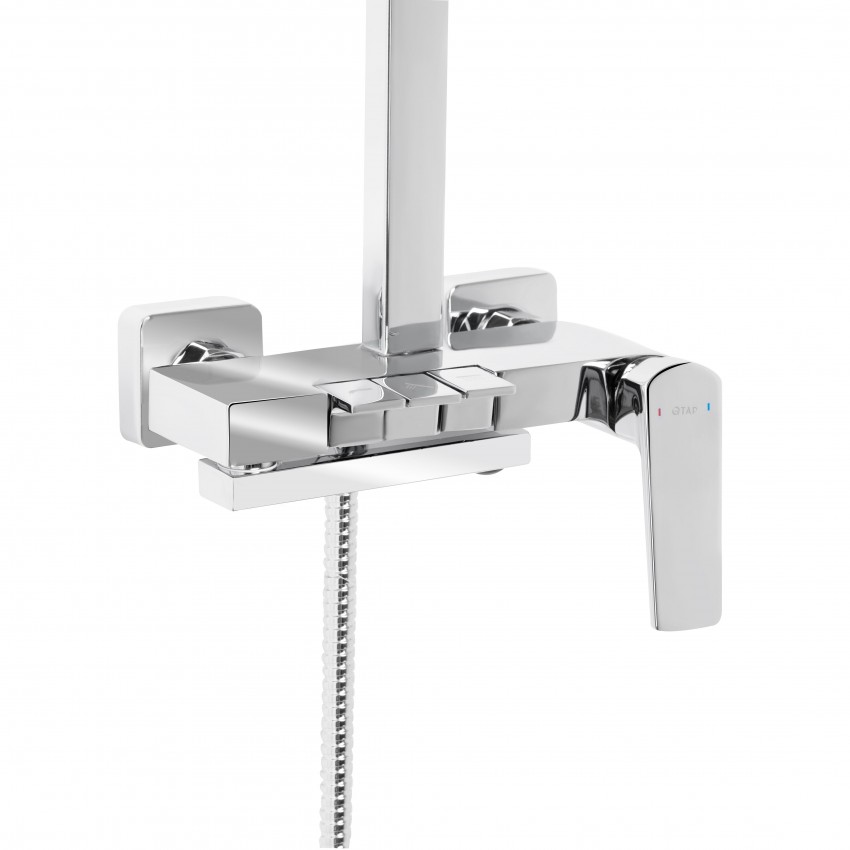 Душова система універсальна Crow,Chrome (k35) на три споживача (з виливом)  QTCRO111CRM48648 Qtap QTAP фото 3