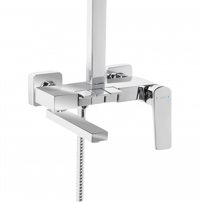 Душова система універсальна Crow,Chrome (k35) на три споживача (з виливом)  QTCRO111CRM48648 Qtap QTAP фото 2