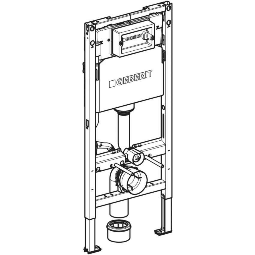 111.153.00.3  Duofix інсталяція для підвісного унітазу Delta 12 см (1 сорт) Geberit промо фото 1