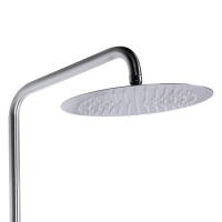 Душова система універсальна Aria 1033, Nickel (k35) на три споживачі (з виливом) LDARI1033NKS46109 Lidz LIDZ фото 4