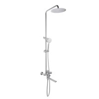 Душова система універсальна Aria 1033, Nickel (k35) на три споживачі (з виливом) LDARI1033NKS46109 Lidz LIDZ