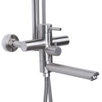 Душова система універсальна Aria 1033, Nickel (k35) на три споживачі (з виливом) LDARI1033NKS46109 Lidz LIDZ фото 2