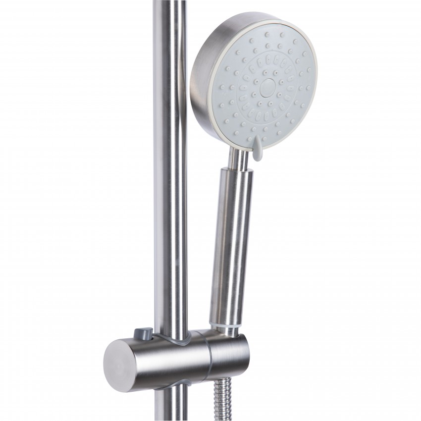 Душова система універсальна Aria 1033, Nickel (k35) на три споживачі (з виливом) LDARI1033NKS46109 Lidz LIDZ фото 3