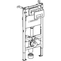 458.135.14.2 Duofix Комплект (3в1) інсталяції д/унітазу з кріпленням та клавішою Delta50 чорний мат (1 сорт) Geberit промо фото 1