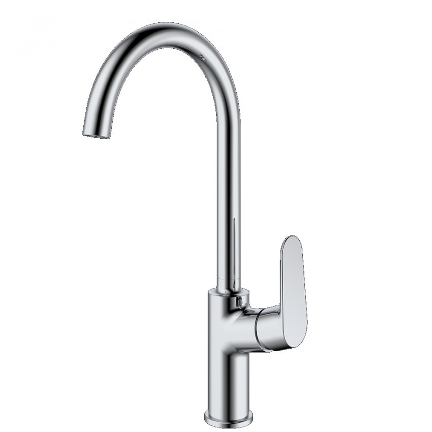 5521031 Life Змішувач д/кухні, хром (1 сорт) DEVIT фото 1