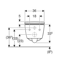 503.171.00.1 Smyle Square Комплект підвісного унітазу воронкоподібний, закрита форма, TurboFlush, з сидінням із кришкою Sandwich, білий глянець (1 сорт) Geberit промо фото 3