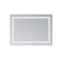 Дзеркало настінне Kubis (KU2) 700х500 мм, прямокутне, з LED-підсвічуванням Touch,  антизапотіванням, димером, рег. яскравості Lidz LIDZ фото 2