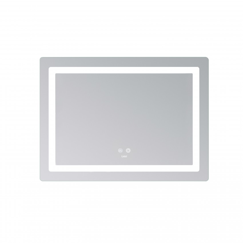 Дзеркало настінне Kubis (KU2) 700х500 мм, прямокутне, з LED-підсвічуванням Touch,  антизапотіванням, димером, рег. яскравості Lidz LIDZ фото 3