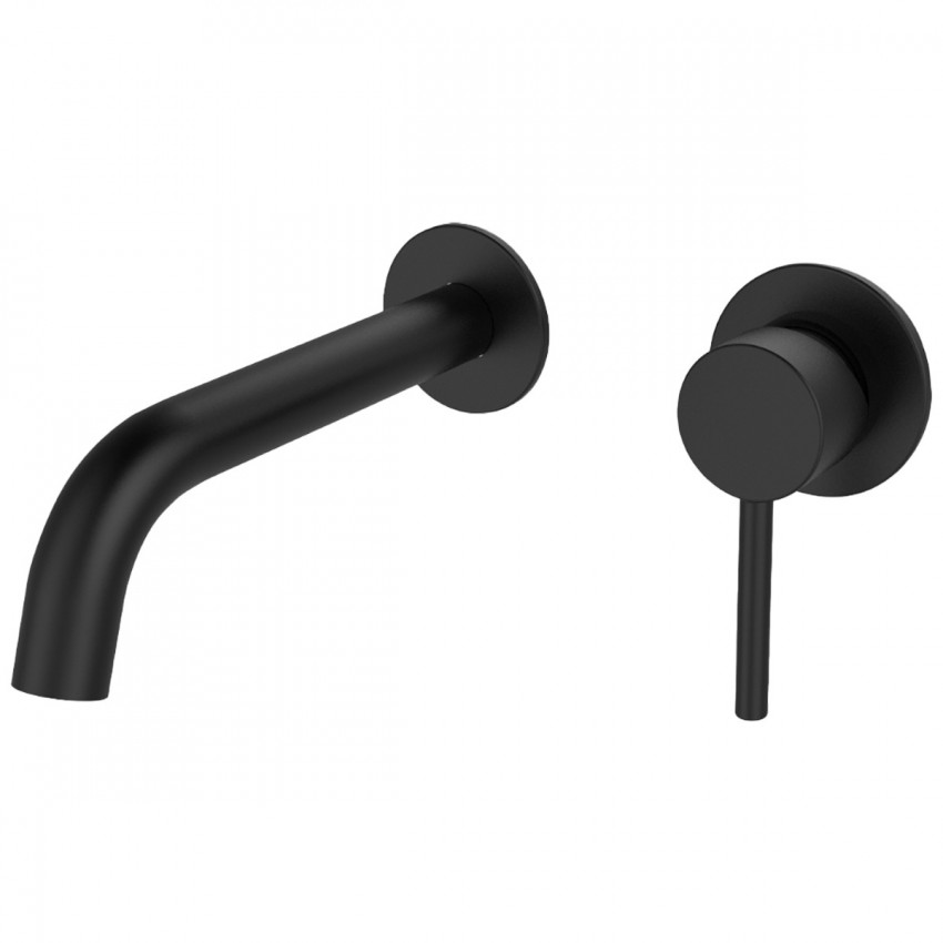 550537MB Flow Змішувач для раковини прихованого монтажу, чорний матовий (1 сорт) DEVIT фото 1