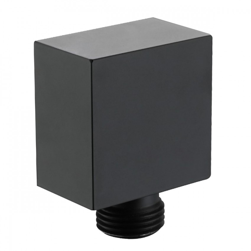 D113100000040BM Flow Підключення для душового шлангу, чорний матовий (1 сорт) DEVIT