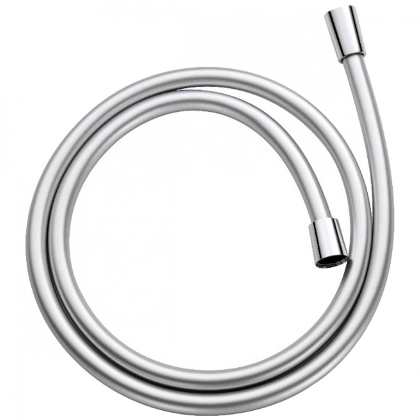 D113000001000C Flow Душовий шланг з латунними гайками G1/2’’ довжиною 1,5 м, хром (1 сорт) DEVIT фото 2