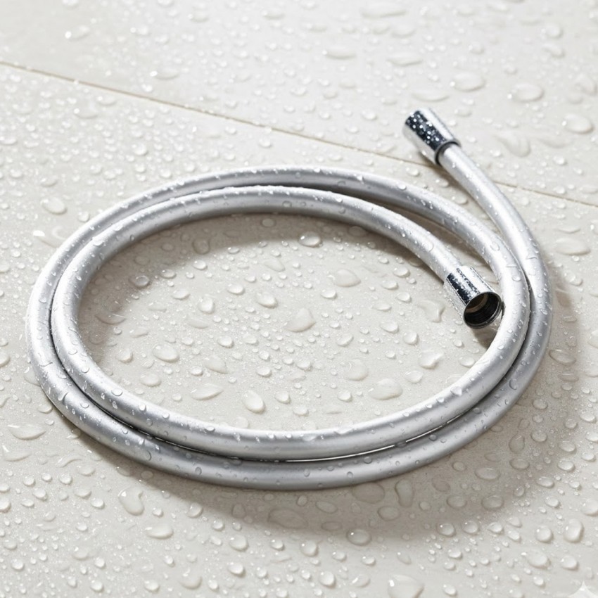 D113000001000C Flow Душовий шланг з латунними гайками G1/2’’ довжиною 1,5 м, хром (1 сорт) DEVIT фото 1