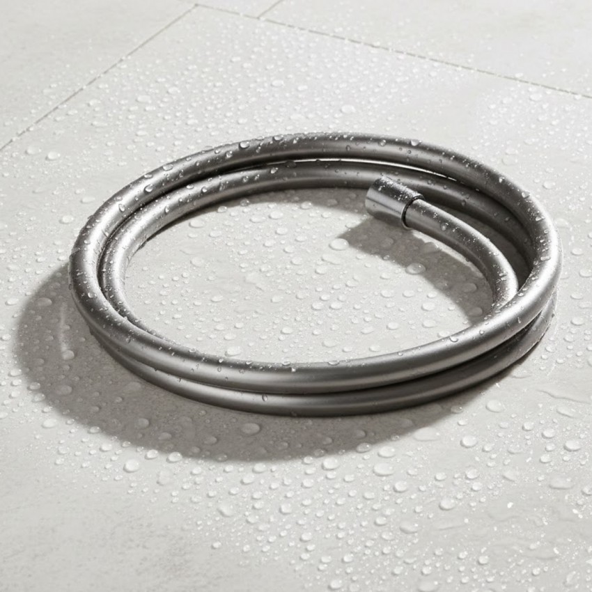 D113000001000BN Flow Душовий шланг з латунними гайками G1/2’’ довжиною 1,5 м, brushed nickel (1 сорт) DEVIT фото 1