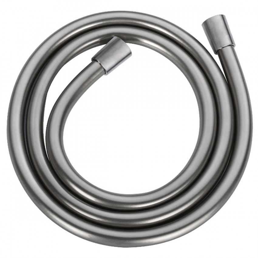 D113000001000BN Flow Душовий шланг з латунними гайками G1/2’’ довжиною 1,5 м, brushed nickel (1 сорт) DEVIT фото 2