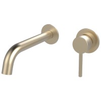 550537BG Flow Змішувач для раковини прихованого монтажу, brushed gold (1 сорт) DEVIT фото 1